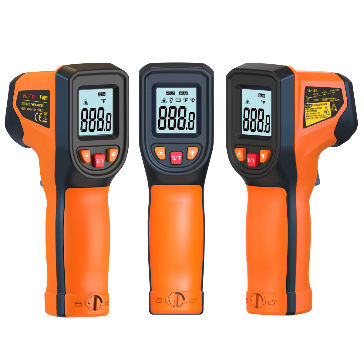 Industrial Laser Thermometer - Capteur de thermomètre infrarouge numérique portatif