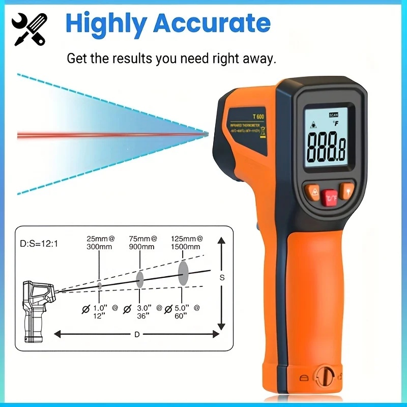 Industrial Laser Thermometer - Therye.com-Capteur infrarouge numérique, pyromètre, laser sans