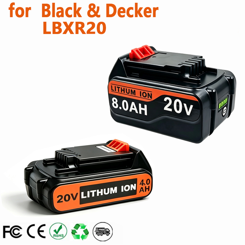 Black+Decker Tool Cordless - Batterie de remplacement 18V 3.0Ah 8.0Ah