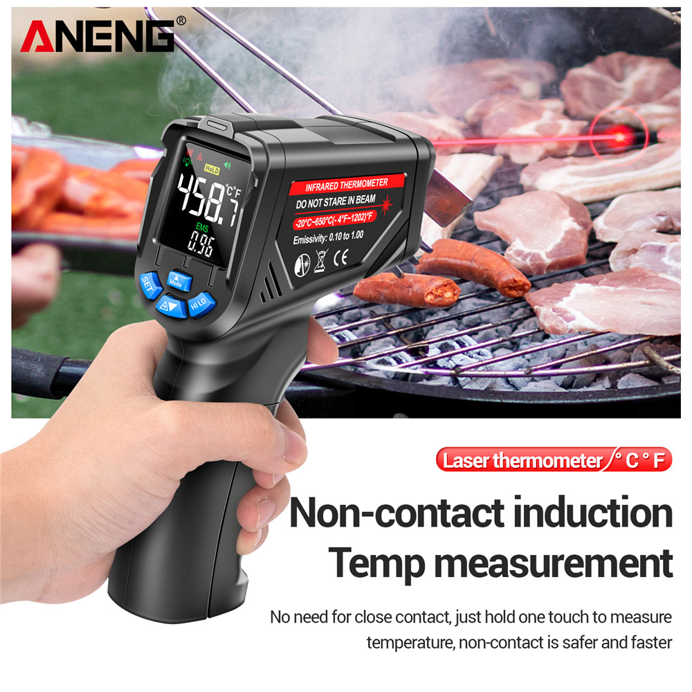 Industrial Laser Thermometer - Thermomètre infrarouge numérique sans contact ANENG