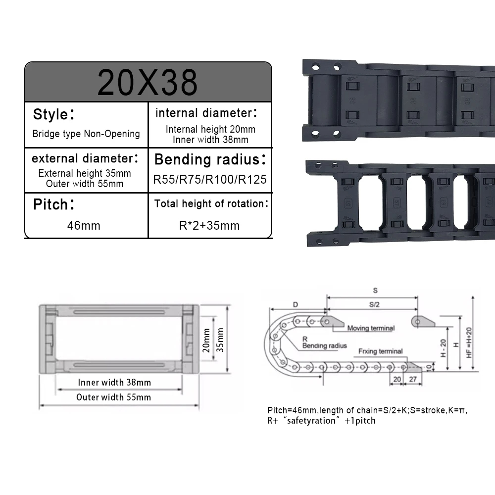 Chaîne porte-câbles fermée MHC - Drag Chain Cnc avis et prix