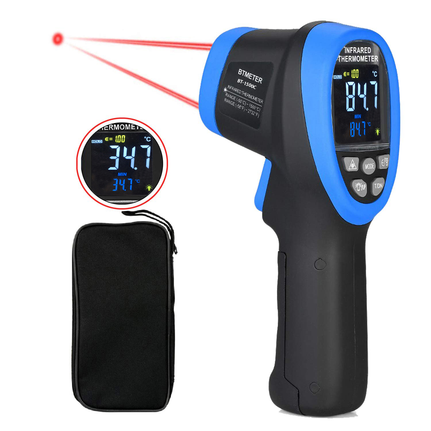 Pyromètre laser infrarouge san - Industrial Laser Thermometer avis et prix