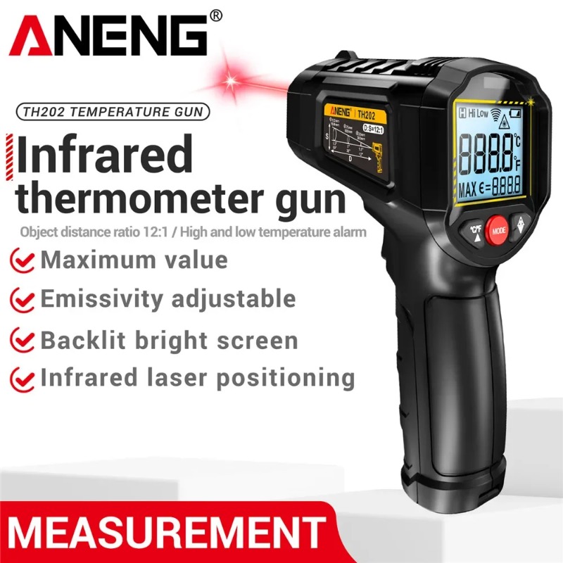 ANENG TH202 Thermomètres indus - Industrial Laser Thermometer avis et prix